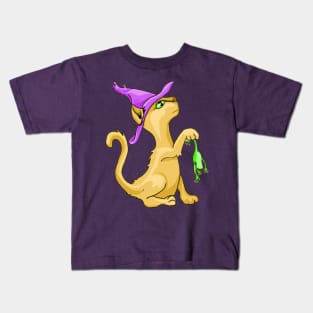 Cat Witch Kids T-Shirt